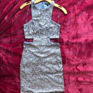 Gold express sequence dress